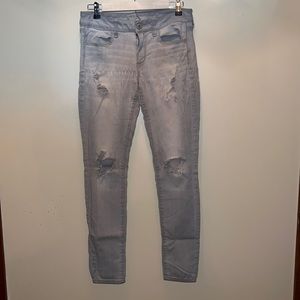 American Eagle Outfitters Size 8 Ripped Jean Jeggings